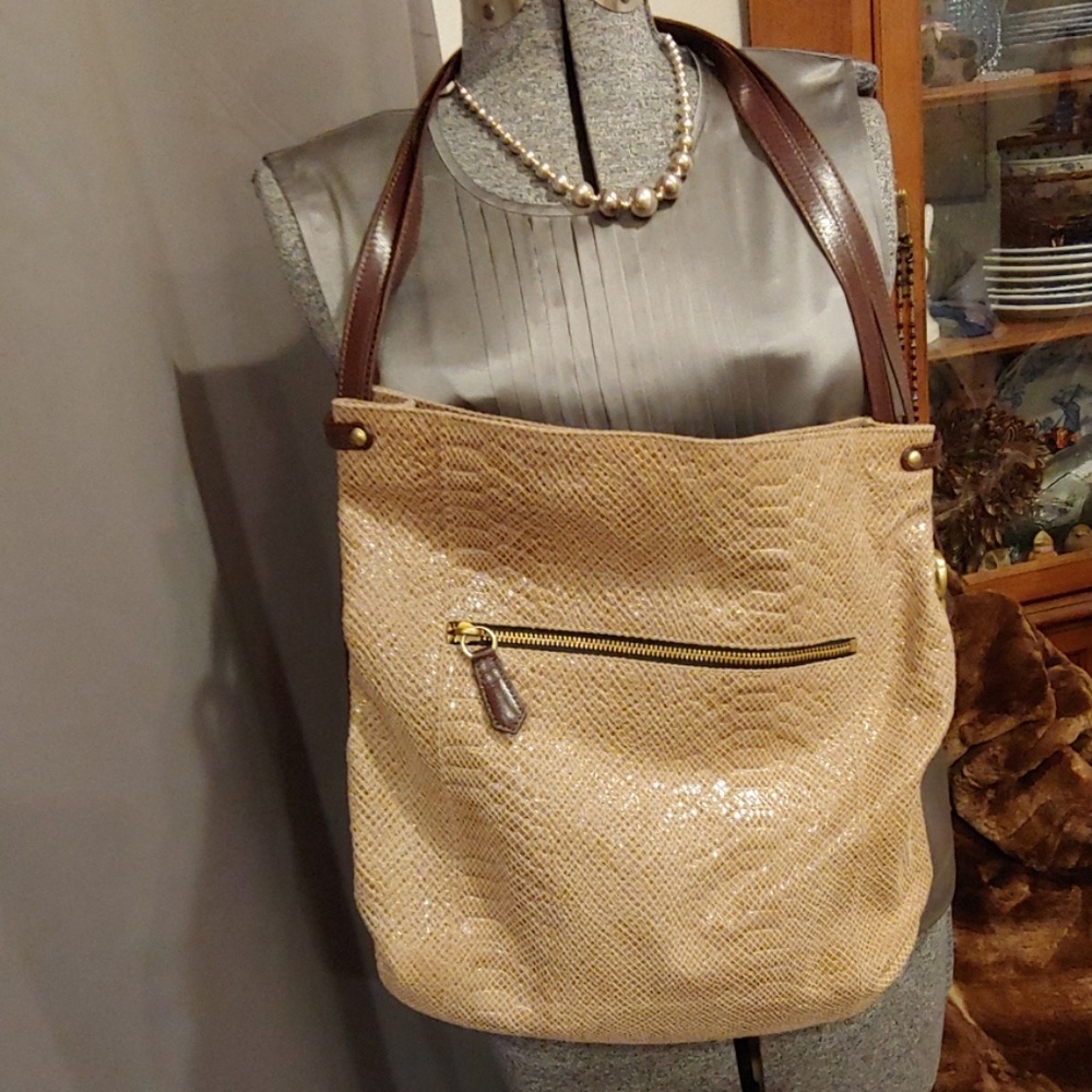 orYANY Snake embossed Leather bag